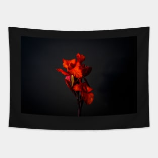 Red Canna Lilies Still Life Tapestry