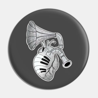 Musician’s heart Pin