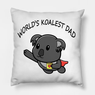 Super Dad/daddy Coffee Lover Worlds coolest Koality dad Pillow