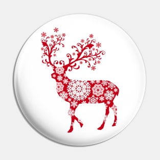 Reindeer Silhouette Pin