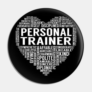 Personal Trainer Heart Pin