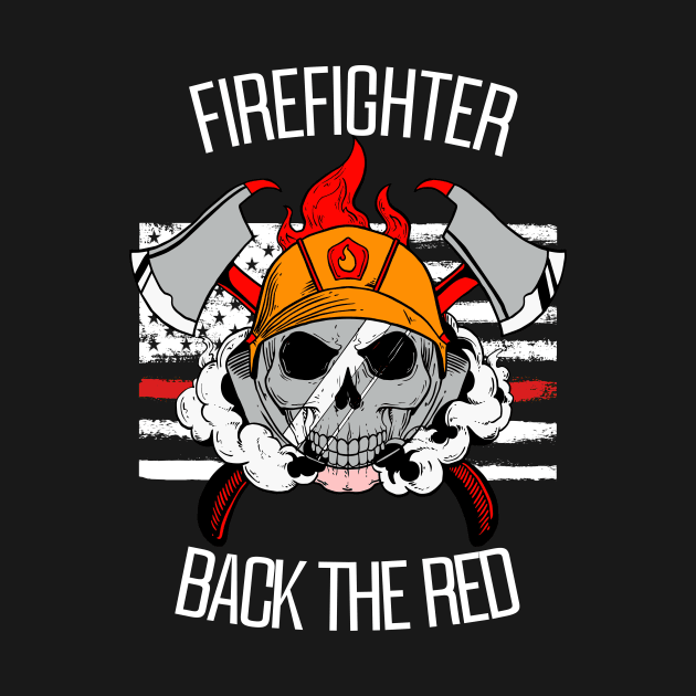 Thin Red Line - Fireman & Volunteer Firefighter by 5StarDesigns