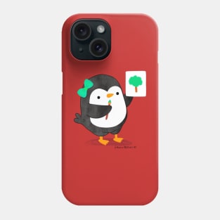 Gigi Penguin made a painting Phone Case