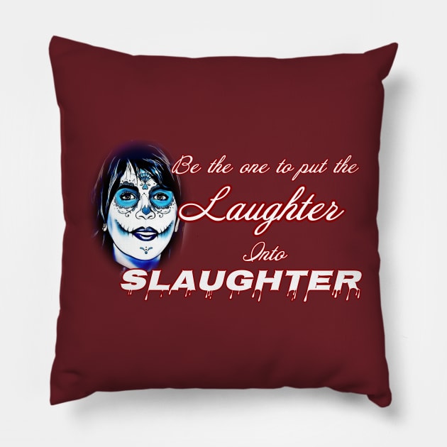 Laughter Pillow by Ricann Print 