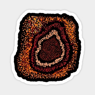 Aboriginal dots Magnet