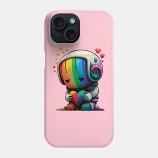 LGBTQ Chibi Robot Phone Case