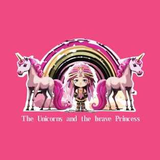 The Unicorn and the brave Princess T-Shirt