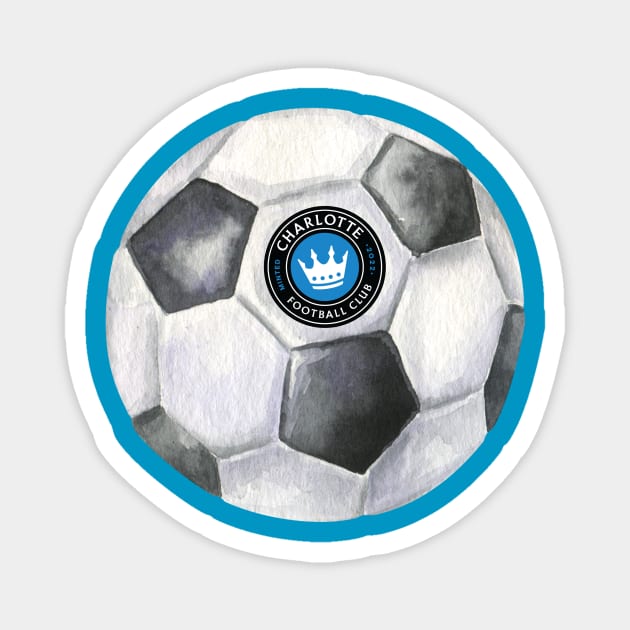 Charlotte fc soccer Magnet by AmyNMann