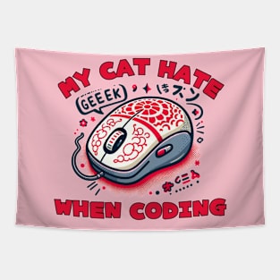 Programmer Geek Mouse Tapestry