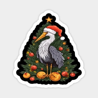 Stork Christmas Magnet