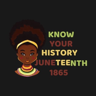 Know your history juneteenth 1865 T-Shirt