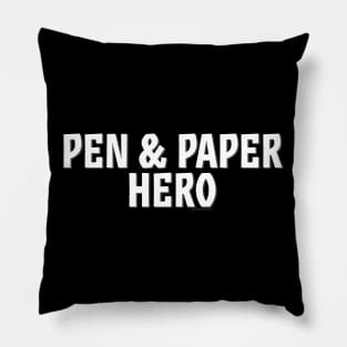 Pen & Paper Hero Pillow