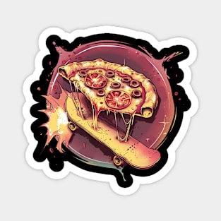 Pizza Skate Style Magnet