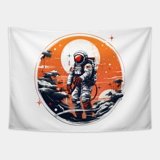 Colorful Astronaut in Space #13 Tapestry