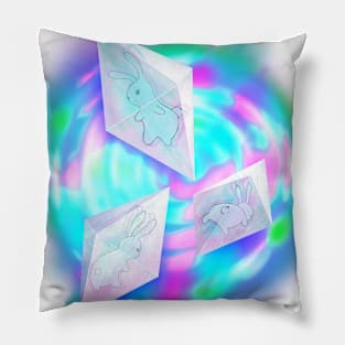 Space bunnies Pillow