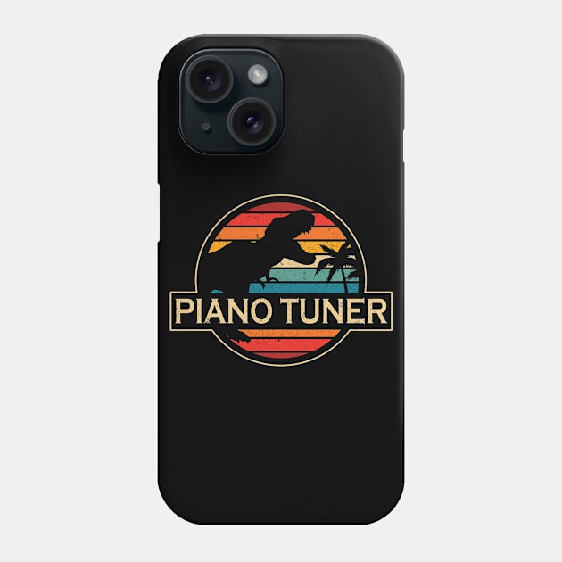 Piano Tuner Dinosaur Phone Case by SusanFields