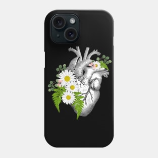 Daisy Heart Human Anatomy And pink butterflies Phone Case