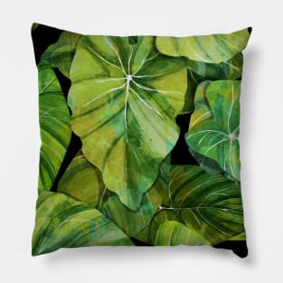 Green Leaves Pillow