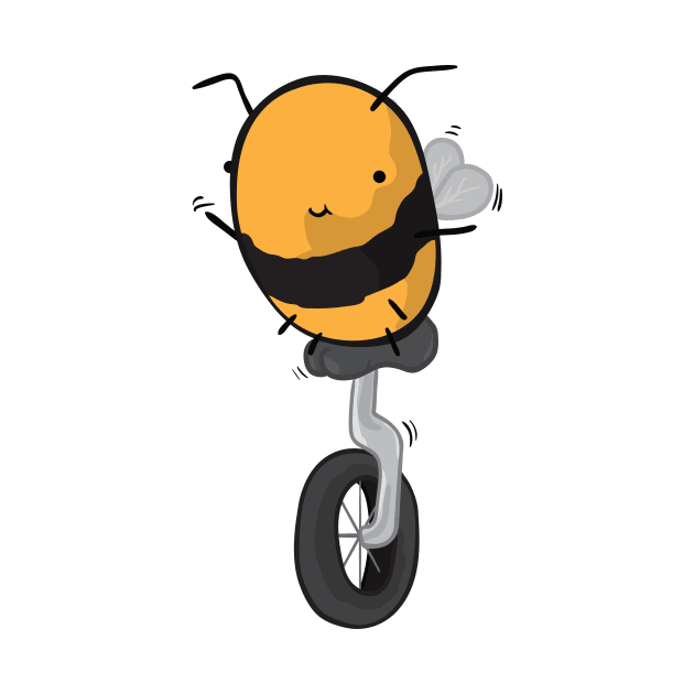 Bee on a unicycle by PandaSiege