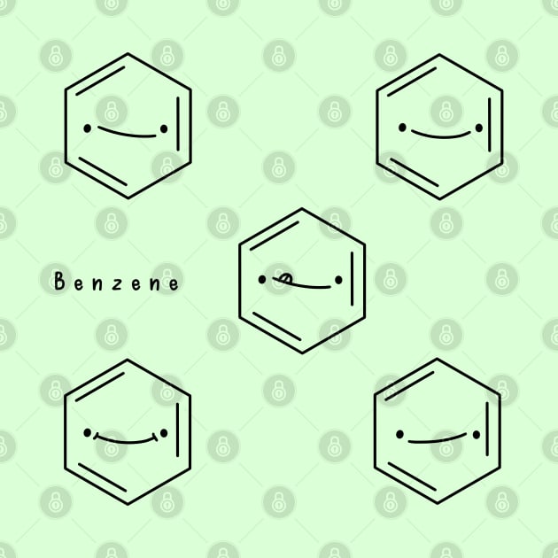 Cute Benzene Rings Pack by Sofia Sava