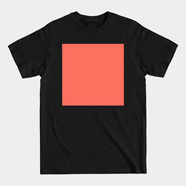 PLAIN SOLID LIVING CORAL - Living Coral - T-Shirt