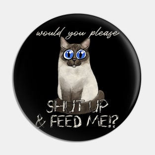 Hungry cat Pin