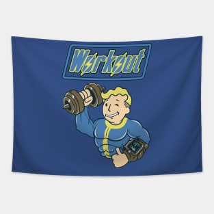 Workout til' you Fallout Tapestry