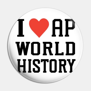 i love AP world history college high school exam Pin