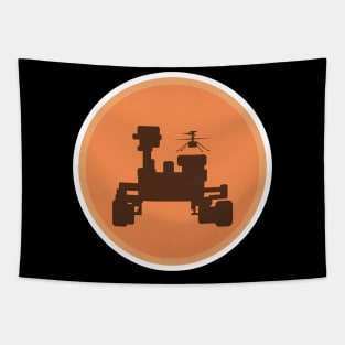 Rover Perseverance and Copter Light Shirt Tapestry