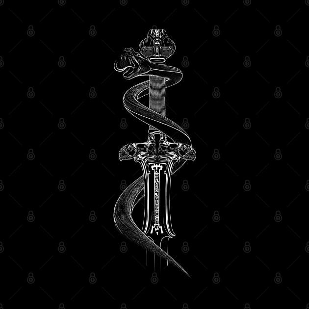 Atlantean Conan Sword with Snake - Version without text by TMBTM