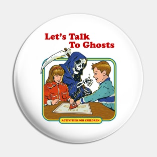 Let's Talk To Ghosts Parody Children's Book Pin