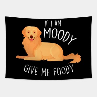 Golden Retriever Dog Moody Foody Tapestry