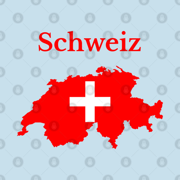 Disover Switzerland Map Flag Design. - Switzerland - T-Shirt