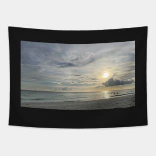 Silver Beach and Sun Tapestry