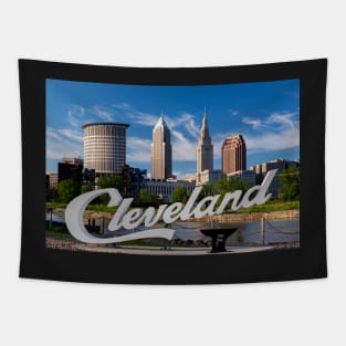 Cleveland Foundry Script Sign Tapestry