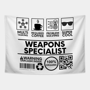 Weapons Specialist Tapestry