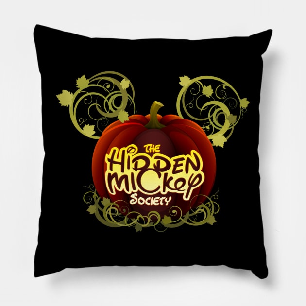 HMS Pumpkin with Vines Logo Pillow by hiddenmickeysociety