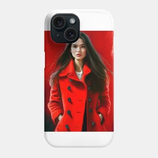 Red and White Phone Case