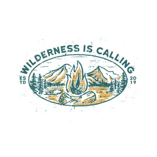 Wilderness Is Calling vintage tshirt design T-Shirt