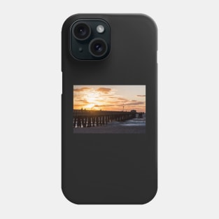 Pompano Beach Fishing Pier at Sunrise Florida Sunrise Phone Case