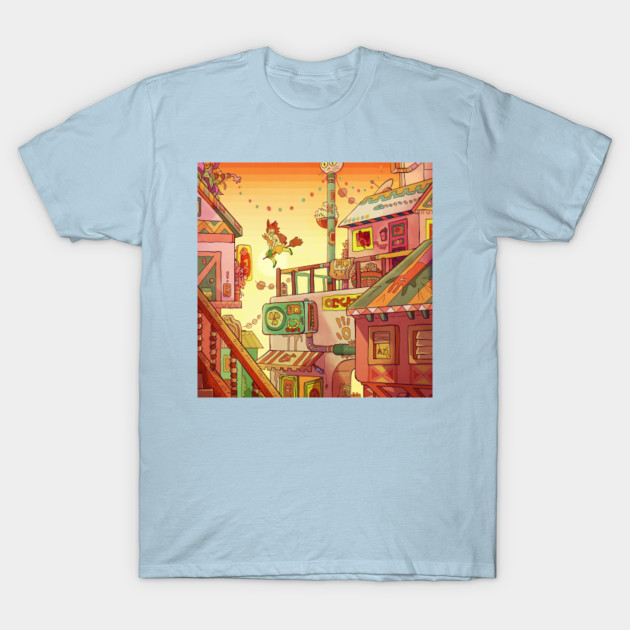 Disover City of Cats - Animation - T-Shirt