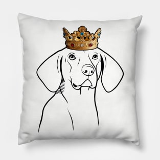 Treeing Walker Coonhound Dog King Queen Wearing Crown Pillow