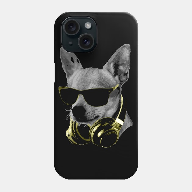 Dj Chihuahua Bling Phone Case by Nerd_art