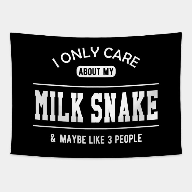 Milk Snake - I only care about my milk snake Tapestry by KC Happy Shop