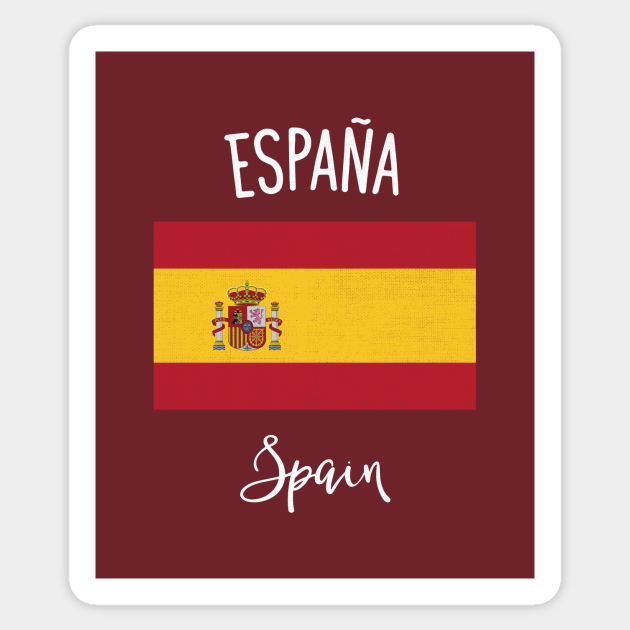 Spain Flag Spain Sticker Teepublic