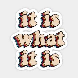 It Is What It Is Vintage Magnet