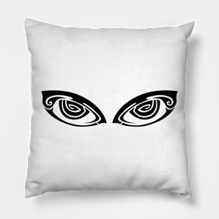 Abstract tribal tattoo with eye concept No. A31 Pillow