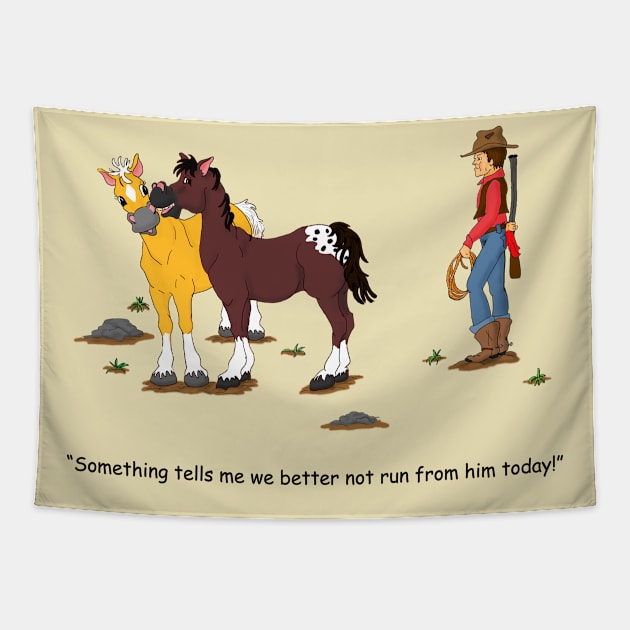 Horse Sense Tapestry by FreeSpirit1