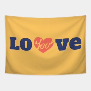 love you valentines day girlfriend boyfriend gift Tapestry