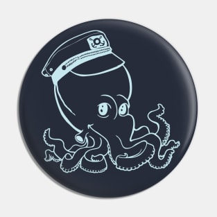 Captain Octopus for Dark Shirts Pin